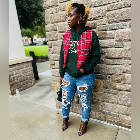 pasta Jackets & Coats Vintage Pasta Plaid Patterned Vest Poshmark